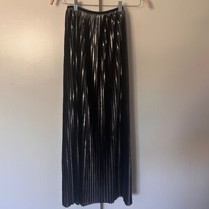 Zara Pleated Metallic Skirt